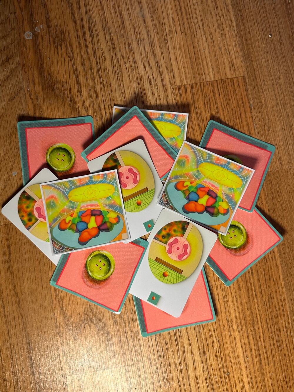 Original Surrealist Sci-Fi Art Stickers Decals Alien Jellybean Indie Art Pack